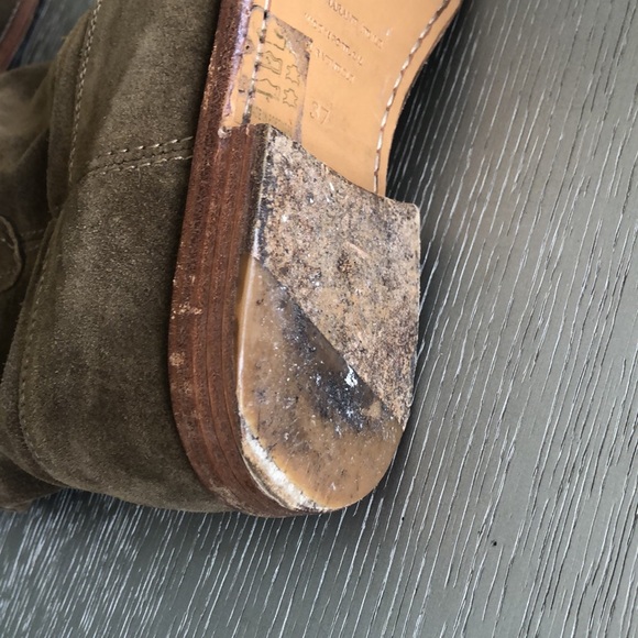 Isabel Marant Olive Suede Ankle Boots size 7 - Picture 9 of 14